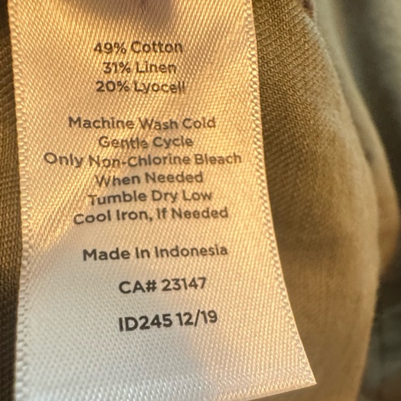 Talbots lightweight olive jacket. Size L - Picture 7 of 9